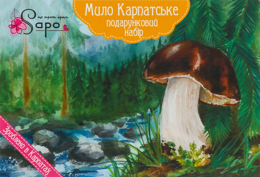 Подарочный набор натурального мыла "Дары Карпат" - Sapo (soap/4 x 50 g)