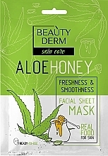 Парфумерія, косметика Тканинна маска "Алое і мед" - Beauty Derm Aloe Honey Face Mask