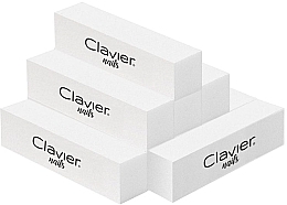 Блок для полировки ногтей, белый - Clavier — фото N1