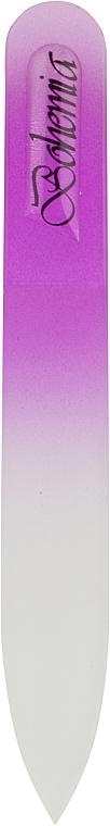 Пилочка кришталева в чохлі зі шкіри 99-902, 90 мм, фіолетова - SPL — фото N1