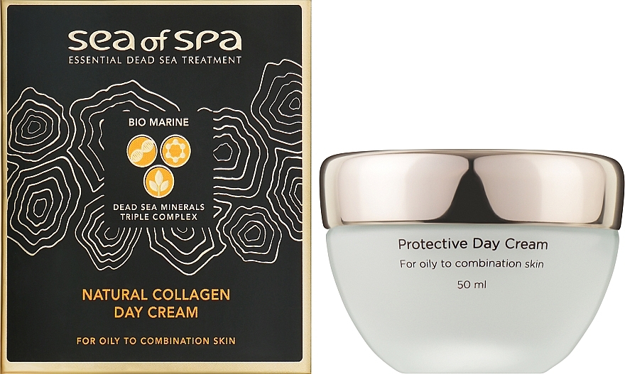 Дневной крем для лица коллагеном для жирной и комбинированной кожи - Sea Of Spa Bio Marine Natural Collagen Day Cream — фото N2