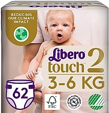 Парфумерія, косметика Підгузки дитячі Touch 2 (3-6 кг), 62 шт. - Libero