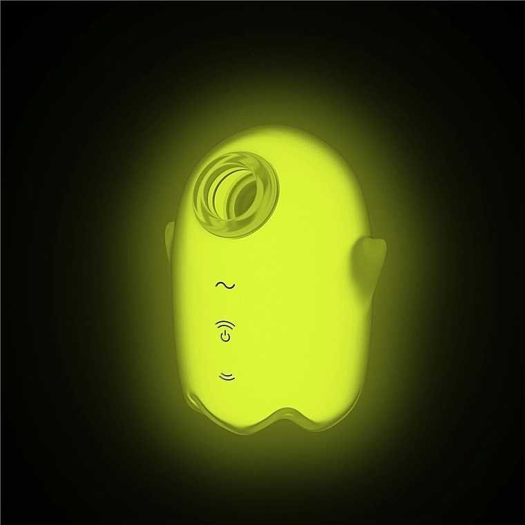 Вакуумный светящийся клиторальный стимулятор, желтый - Satisfyer Glowing Ghost Yellow — фото N6