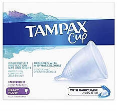 Менструальная чаша для обильных выделений - Tampax Menstrual Cup Heavy Flow — фото N1