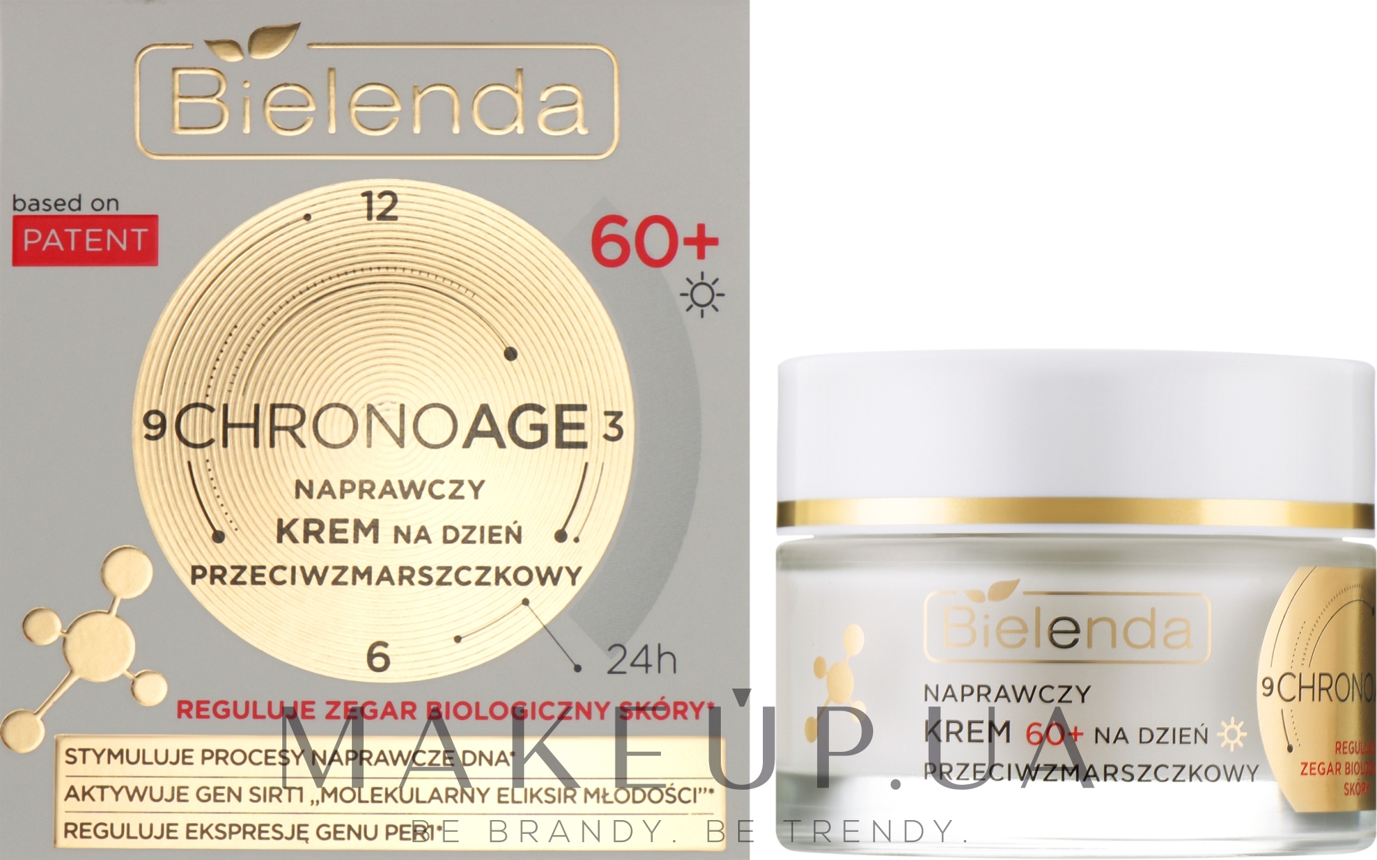 Відновлювальний денний крем для обличчя 60+ - Bielenda Chrono Age 24H Repairing Anti-Wrinkle Day Cream — фото 50ml