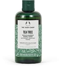 Парфумерія, косметика Гель для вмивання обличчя "Чайне дерево" - The Body Shop Tea Tree Skin Clearing Facial Wash 91% Natural Origin