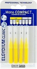 Щетка межзубная, желтая, 4 шт. - Elgydium Clinic Brushes Mono Compact Yellow 1.0mm — фото N2