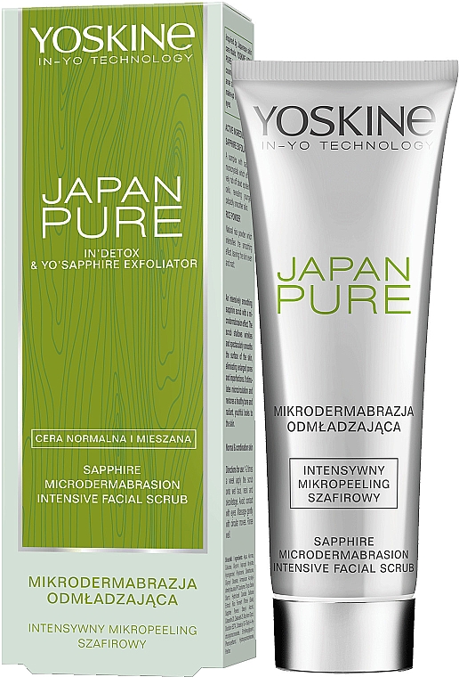 Интенсивно разглаживающий сапфировый скраб для лица - Yoskine Japan Pure Sapphire Microdermabrasion Intensive Facial Scrub — фото N2