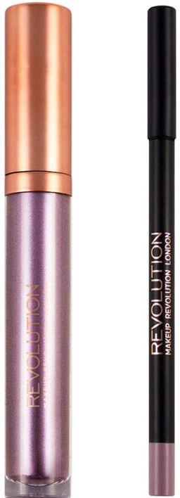 Набор для макияжа губ - Makeup Revolution Retro Luxe Metallic Kit — фото N2