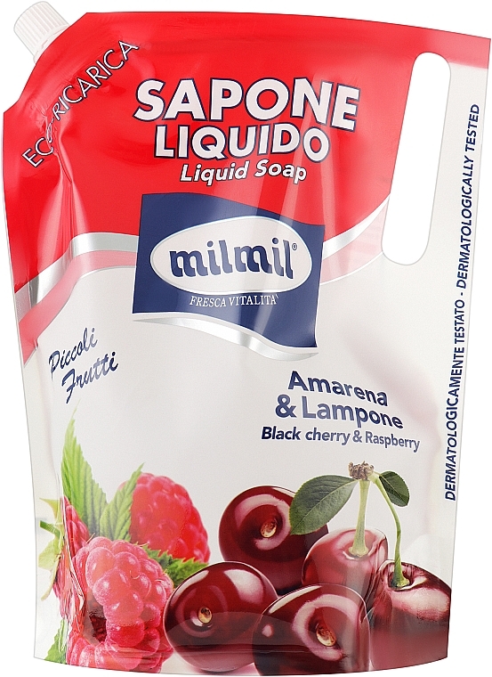 Рідке мило для рук - Mil Mil Liquid Soap Black Cherry + Raspberry (запасний блок) — фото N1