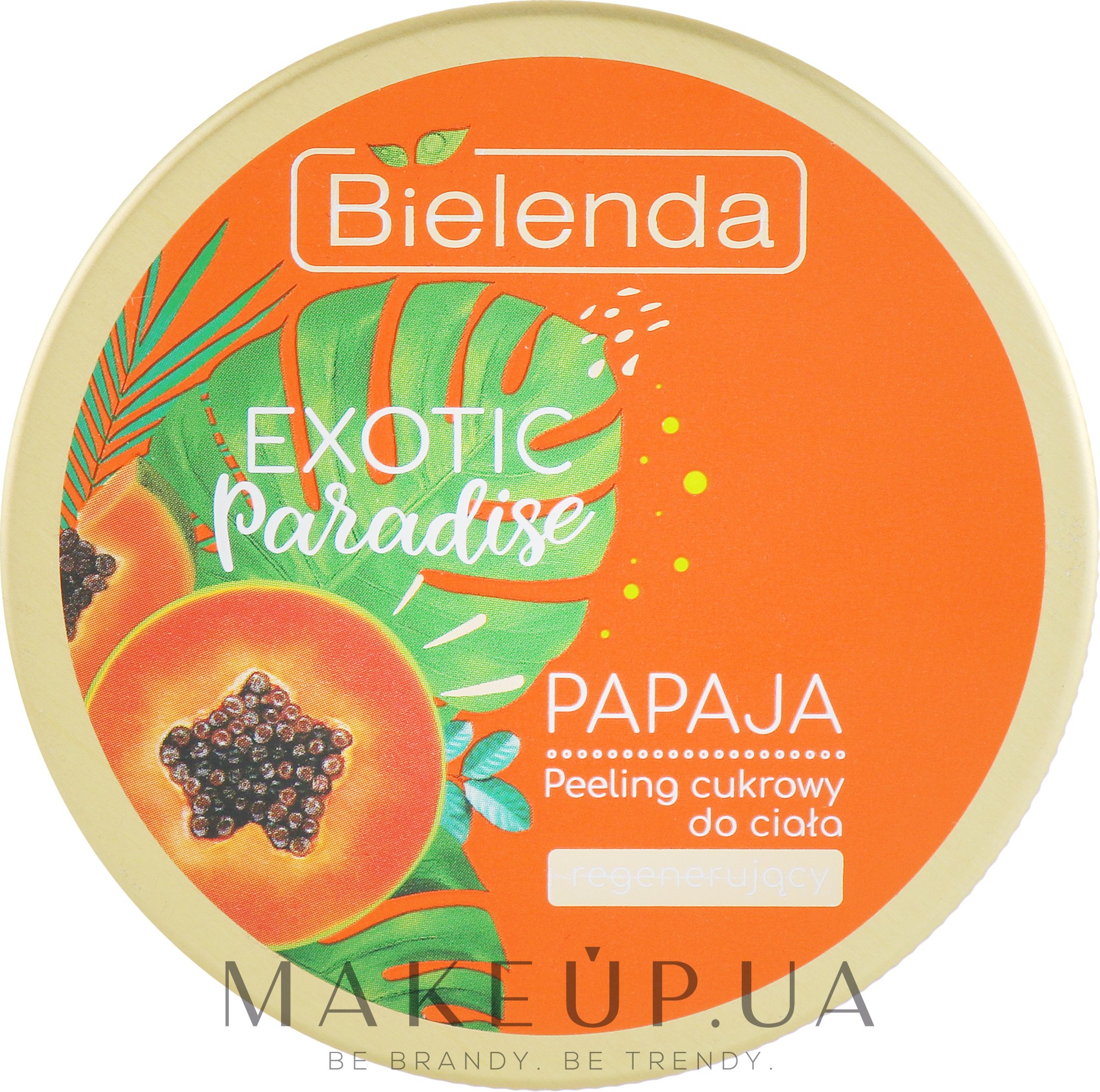 Відновлювальний цукровий скраб для тіла "Папайя" - Bielenda Exotic Paradise Regenerating Body Scrub Papaja — фото 350g