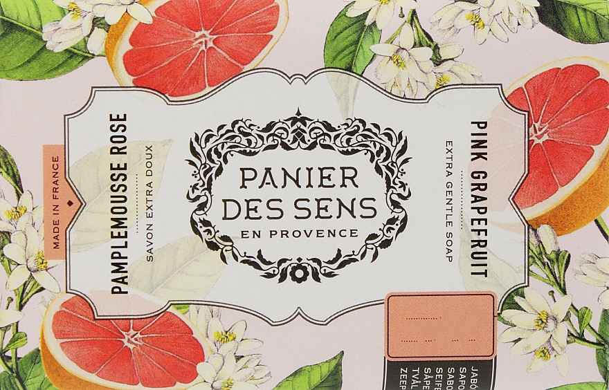 Экстра-нежное мыло масло ши "Грейпфрут" - Panier des Sens Shea Butter Soap Bar Pink Grapefruit — фото N2