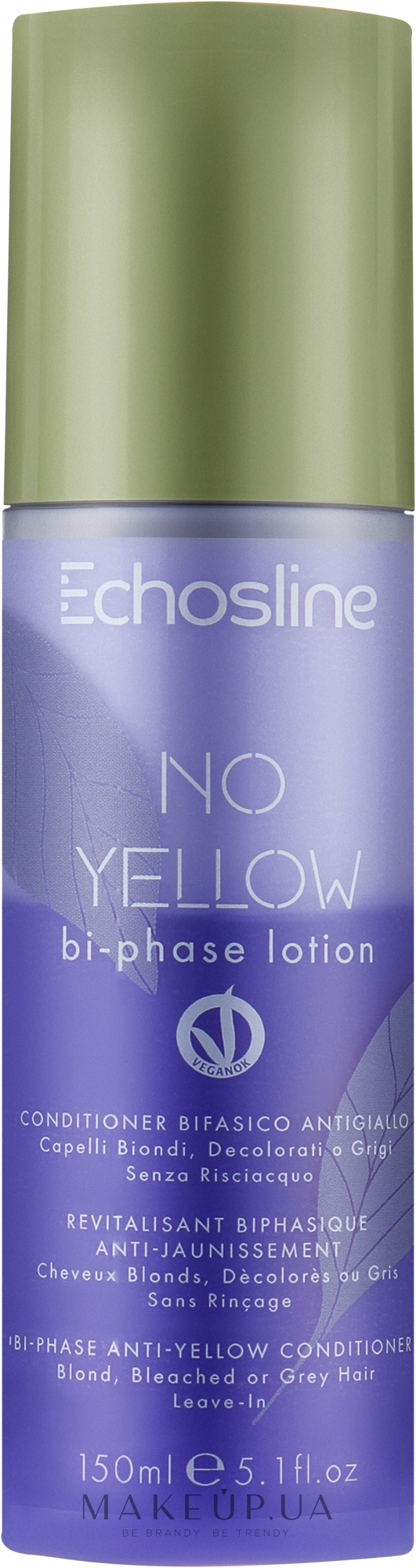 Кондиционер против желтизны волос - Echosline No Yellow Conditioner  — фото 150ml