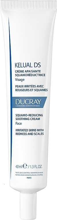 Пом'якшувальний крем для усунення лущення - Ducray Kelual Ds Squamo-Reducing Soothing Cream