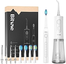 Духи, Парфюмерия, косметика Набор, белый - Bitvae Daily D2 + С2 (elect/toothbrush/1pcs + irrigator/1pcs)