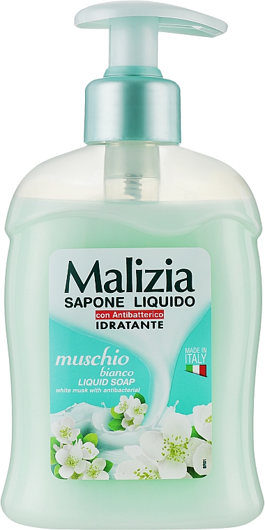 Жидкое мыло "Белый мускус" - Malizia Liquid Soap Musk White — фото N1