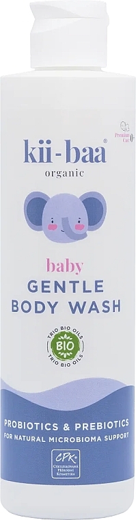 Детская нежная очищающая эмульсия - Kii-baa Baby Gentle Body Wash — фото N1