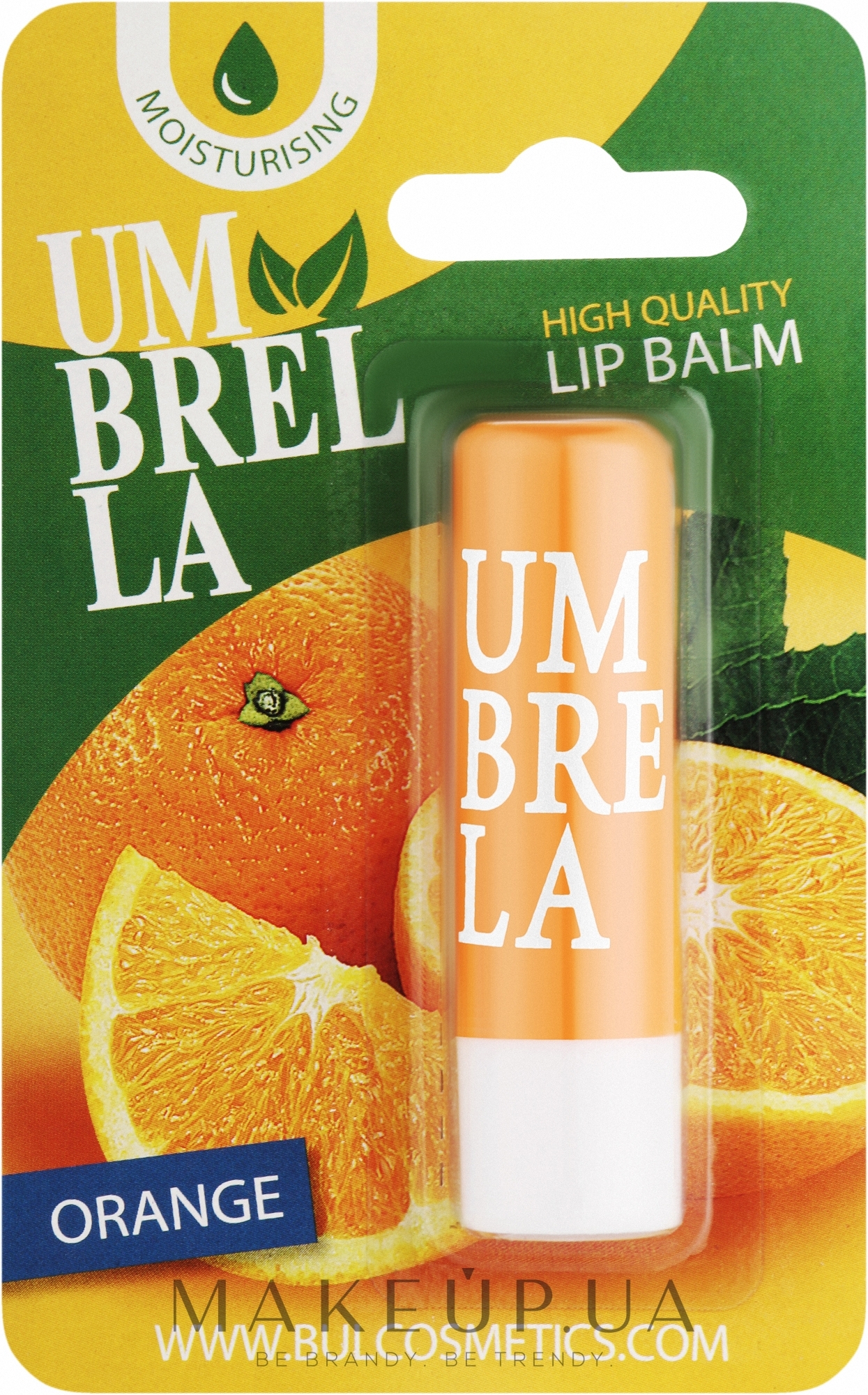 Бальзам для губ у блістері "Апельсин" - Umbrella High Quality Lip Balm Orange — фото 4g
