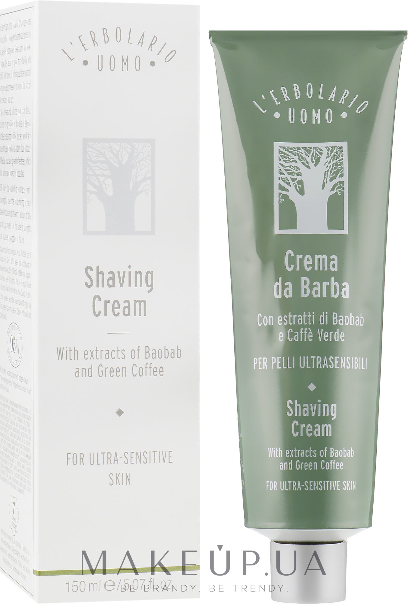 Крем для гоління - l'erbolario Uomo Baobab Crema da Barba — фото 150ml
