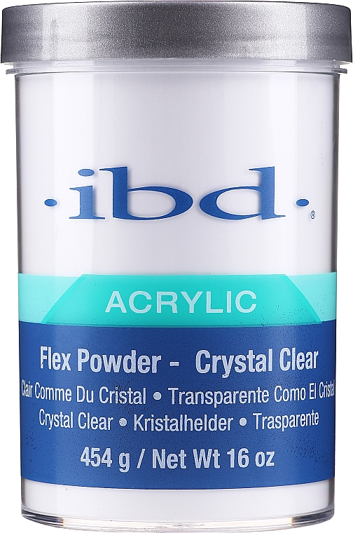 Акрилова пудра, кришталево-прозора - IBD Flex Powder Crystal Clear — фото N3