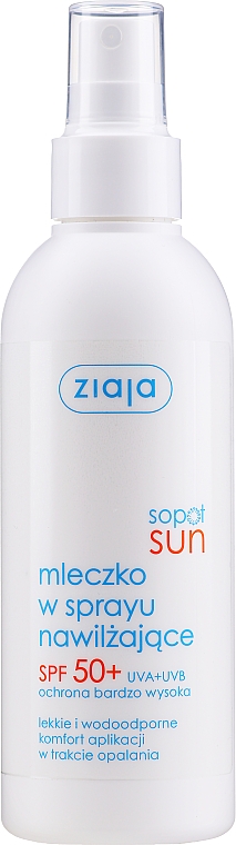 Молочко-спрей для тела - Ziaja Sopot Sun Body Spray SPF 50 — фото N1