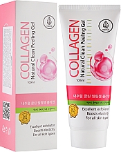 Гель-пілінг для обличчя, з колагеном - Med B Collagen Natural Clean — фото N2