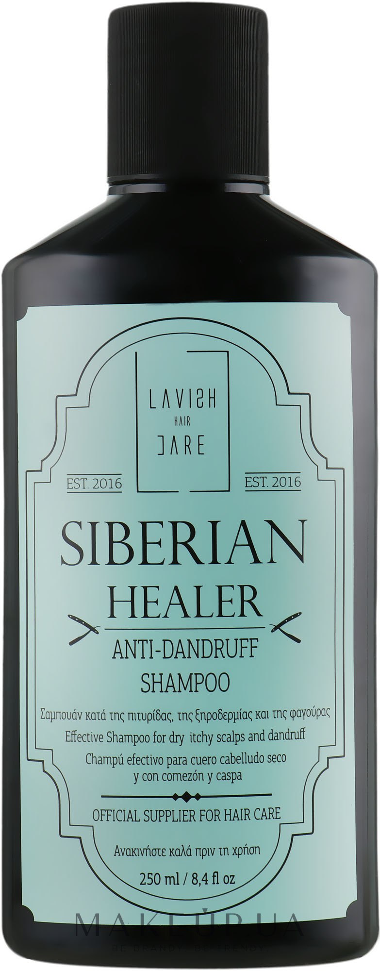 Шампунь против перхоти для мужчин - Lavish Care Siberian Healer Anti-Dandruff Shampoo — фото 250ml