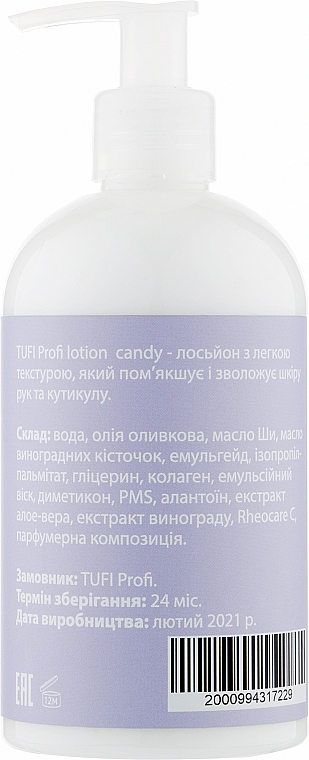 Лосьон для рук и ногтей "Candy" - Tufi Profi Lotion — фото N4