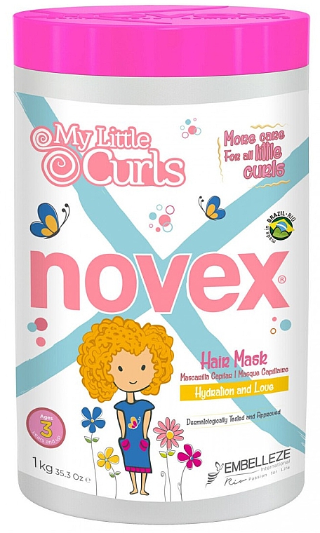 Маска для кудрявых волос - Novex My Little Curls Hair Mask — фото N1