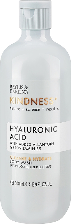 Гель для душа - Baylis & Harding Kindness+ Hyaluronic Acid Cleanse + Hydrate Body Wash — фото N1