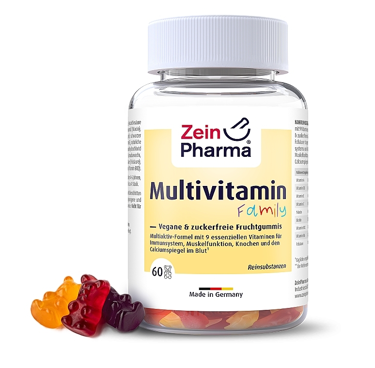 Мультивитаминные жевательные конфеты - ZeinPharma Multivitamin Gummies Family — фото N1