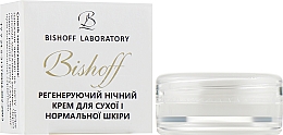 Регенерувальний нічний крем для сухої й нормальної шкіри - Bishoff (пробник) — фото N2