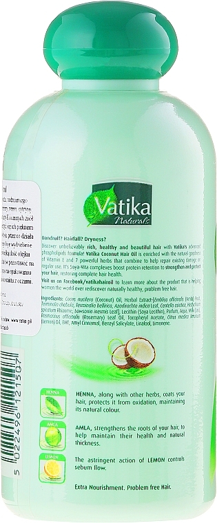 Масло для волосся кокосове - Dabur Vatika Coconut Hair Oil — фото N2