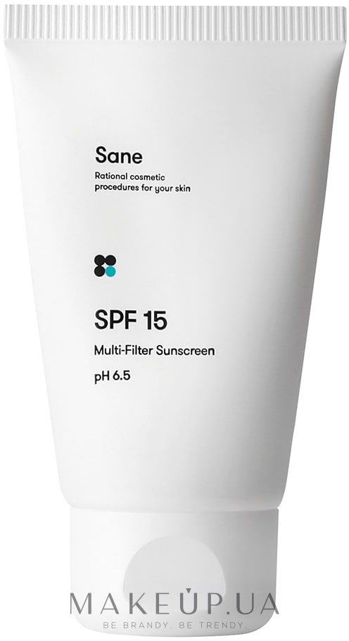 Дневной крем с SPF 15 - Sane SPF 15 Multi-Filter Sunscreen pH 6.5 — фото 40ml