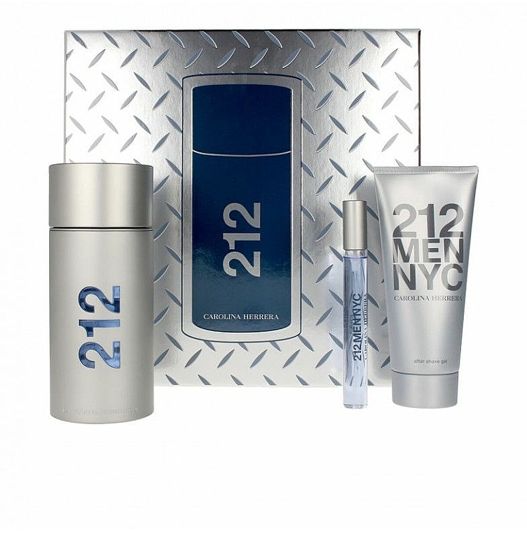 Carolina Herrera 212 Men NYC - Набір (edt/100ml + ash/gel/100ml + edt/mini/10ml) — фото N2