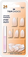 Накладные ногти "Ombre Stiletto", 78187 - Top Choice — фото N1