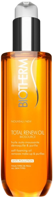 Пенящееся масло для снятия макияжа - Biotherm Biosource Total Renew Oil