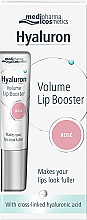 Бальзам для губ "Рожевий" - Pharma Hyaluron Pharmatheiss Cosmetics Volume LipBooster Rose — фото N2