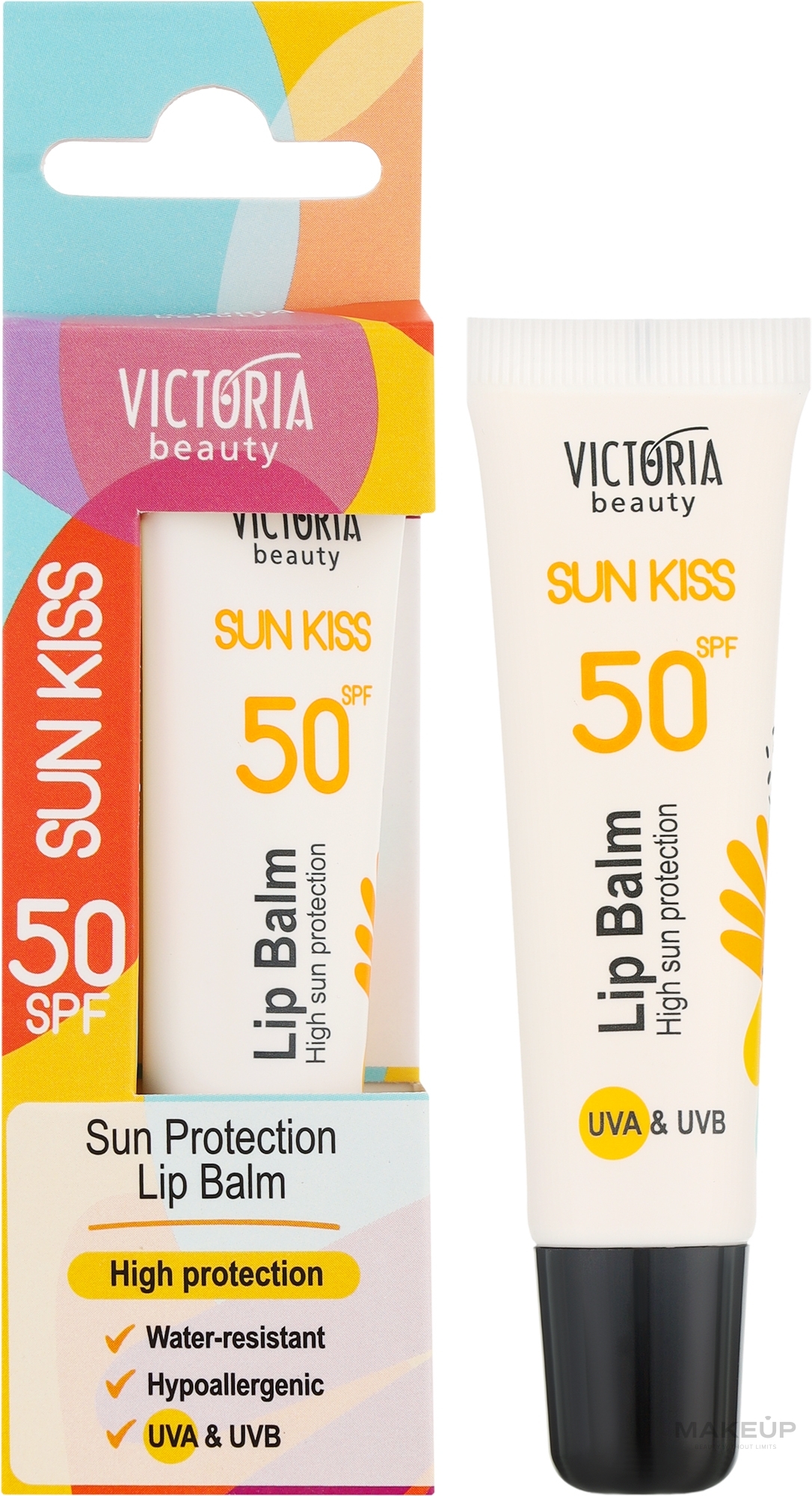 Сонцезахисний бальзам для губ - Victoria Beauty Sun Kiss Sun Lip Balm SPF50 — фото 10ml