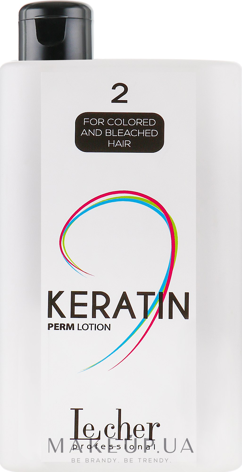 Засіб для перманенту, для фарбованого та знебарвленого волосся №2 - Lecher Professional Keratin Perm Lotion Coloured Bleached Hair — фото 500ml