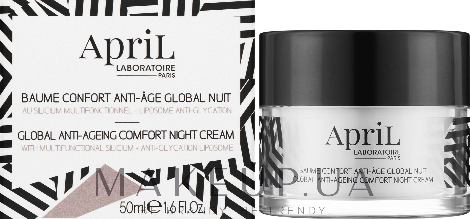 Антивозрастной ночной крем для лица - April Global Anti-Ageing Comfort Night Cream — фото 50ml