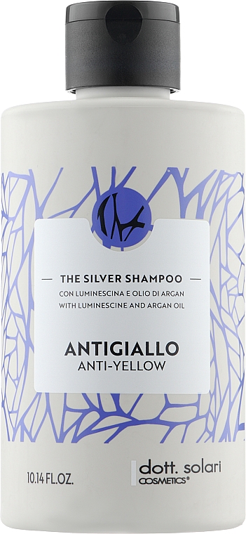Шампунь для нейтрализации желтизны - Dott.Solari The Silver Shampoo — фото N1