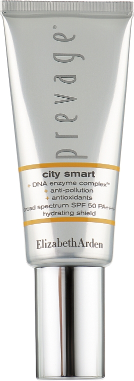 Антивозрастной крем с защитой от солнца - Elizabeth Arden Prevage City Smart Broad Spectrum SPF 50 Hydrating Shield — фото N1