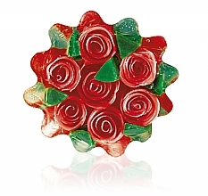 Парфумерія, косметика Натуральне гліцеринове мило "Троянда", кошик, червоне - Bulgarian Rose Glycerin Soap Rose Fantasy