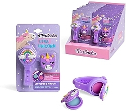 Набор "Часы" - Martinelia Little Unicorn Lip Gloss Watch Set (lip/gloss/2x1,1g + watch/1pcs) — фото N2