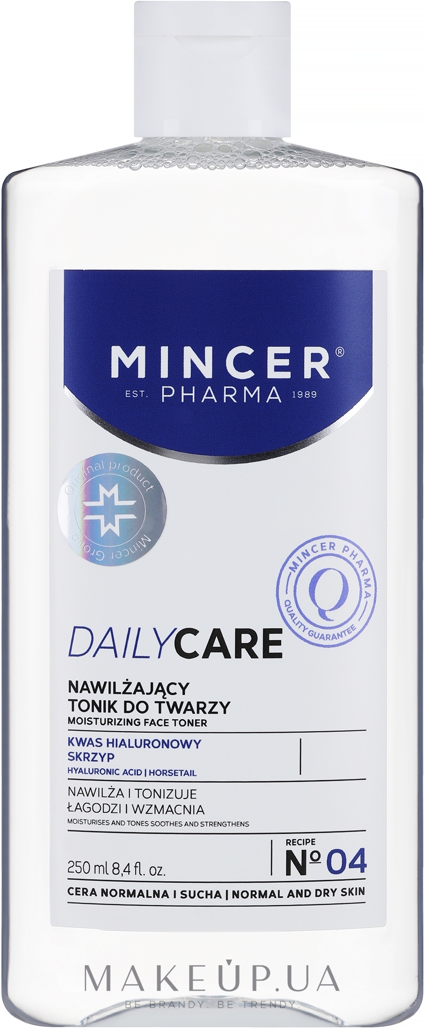 Увлажняющий тоник для лица 04 - Mincer Pharma Daily Care Tonic Nousturizing 04 — фото 250ml