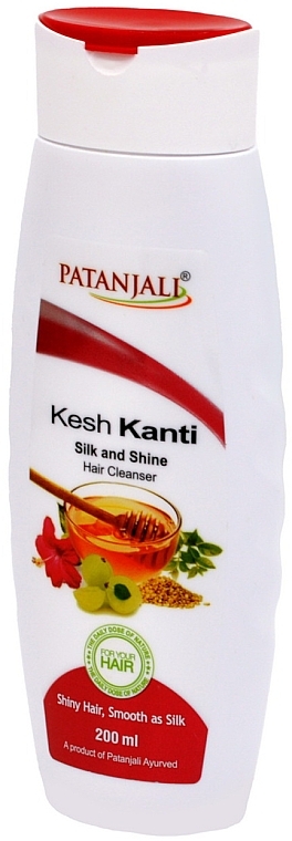Шампунь для волос "Шелк и блеск" - Patanjali Kesh Kanti Silk And Shine Hair Cleanser  — фото N3