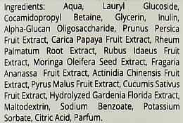 Антибактеріальне очищувальне мило з екстрактами персика й папайї - Hiskin Antibacterial Hand Soap — фото N2