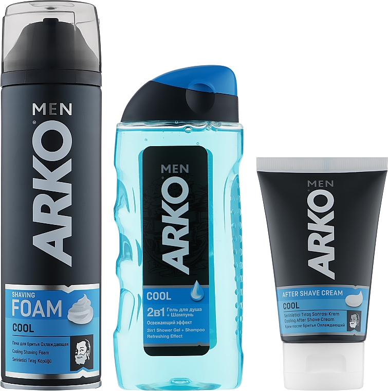 Набор - Arko Men Cool (foam/200ml + sh/gel/260ml + ash/cr/50ml)