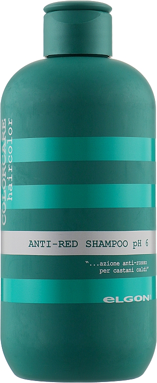 Шампунь для нейтрализации красных и рыжих оттенков - Elgon Colorcare Anti-Red Shampoo — фото N1